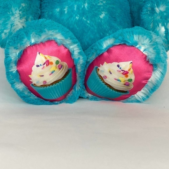 BUILD A Bear Cakes N Treats Bear Blue Sprinkles Cupcake 16" Plush Stuffed Animal - Picture 4 of 16